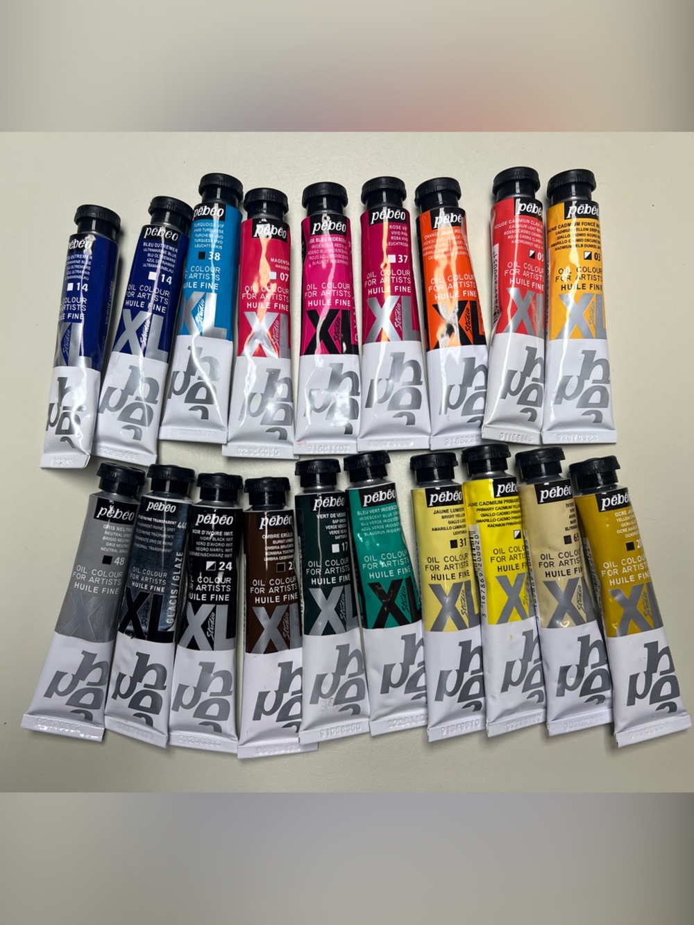 Pebeo XL Oil Paint Tube Set - Assorted Colors